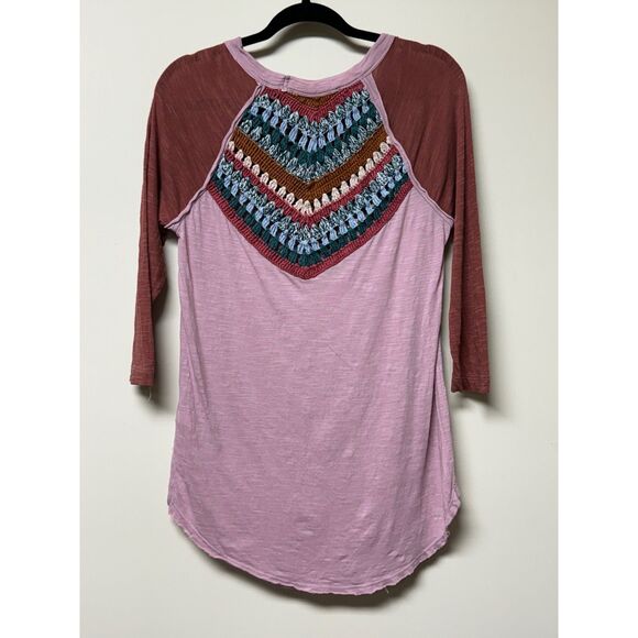 WE THE FREE Spring Bound Long Sleeve Mauve Moose Combo, Sz S - Picture 7 of 10